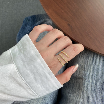 [Lora-Jewelry] Bague unique et vibrante à empilement quotidien