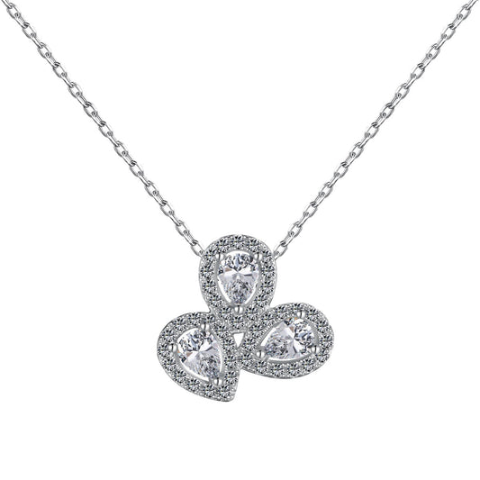 [Lora-Jewelry] Collier élégant en forme de fleur et taille poire