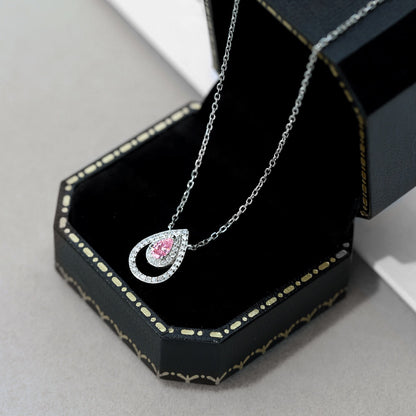 [Lora-Jewelry] Collier scintillant en forme de poire
