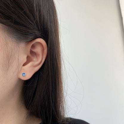 [Lora-Jewelry] Boucles d'oreilles rondes colorées et étincelantes