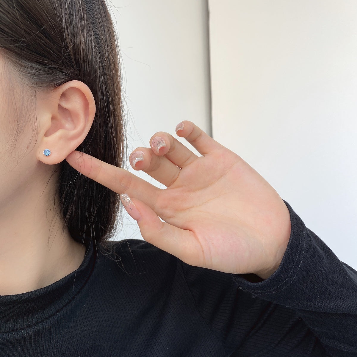[Lora-Jewelry] Boucles d'oreilles rondes colorées et étincelantes