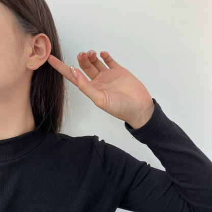 [Lora-Jewelry] Boucles d'oreilles rondes colorées et étincelantes
