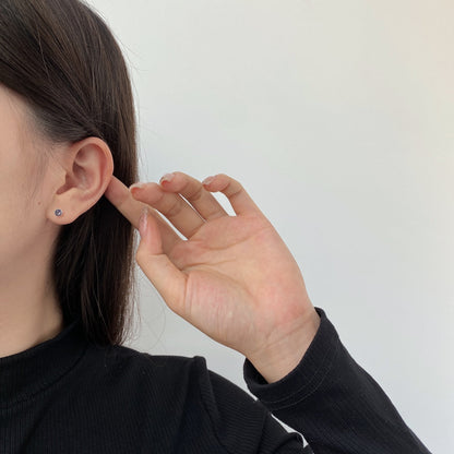 [Lora-Jewelry] Boucles d'oreilles rondes colorées et étincelantes