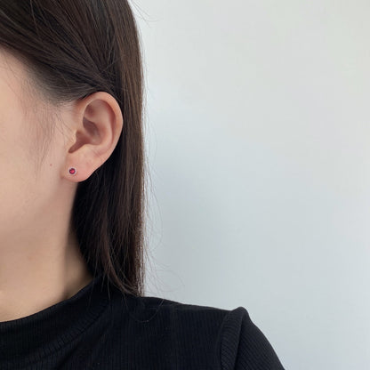 [Lora-Jewelry] Boucles d'oreilles rondes colorées et étincelantes
