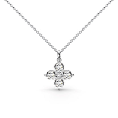 [Lora-Jewelry]四つ葉のクローバーと八芒星のネックレス