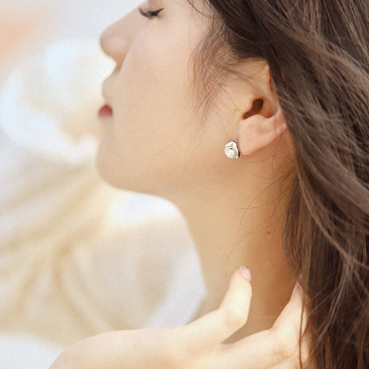 [Lora-Jewelry] Boucles d'oreilles délicates en perles de pain