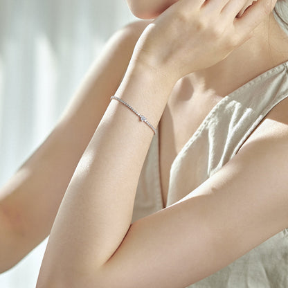 [Lora-Jewelry] Bracelet élégant et romantique en forme de cœur de 0,5 carat