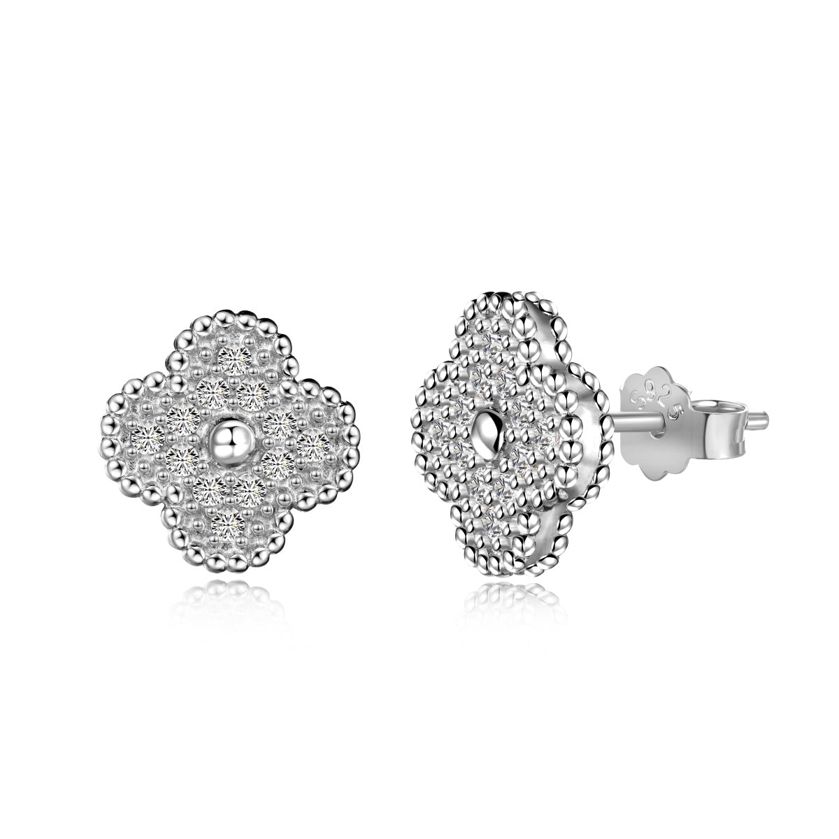 [Lora-Jewelry] Boucles d'oreilles fantaisie trèfle à quatre feuilles