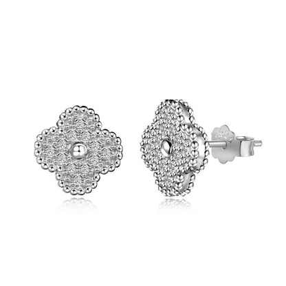 [Lora-Jewelry] Boucles d'oreilles fantaisie trèfle à quatre feuilles