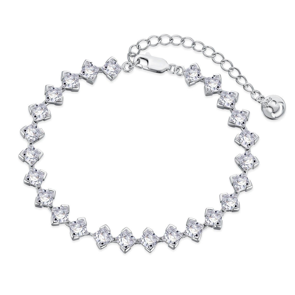 [Lora-Jewelry] Bracelet quotidien orné de 0,5 carat taille princesse