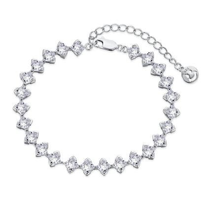 [Lora-Jewelry] Bracelet quotidien orné de 0,5 carat taille princesse
