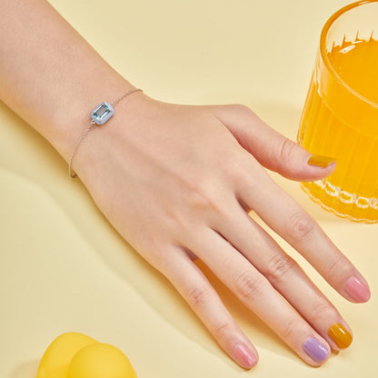 [Lora-Jewelry] Bracelet quotidien en émeraude colorée et scintillante de 2,0 carats