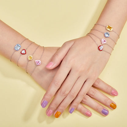 [Lora-Jewelry] Bracelet quotidien en émeraude colorée et scintillante de 2,0 carats