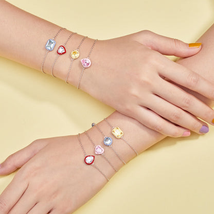 [Lora-Jewelry] Bracelet quotidien en émeraude colorée et scintillante de 2,0 carats