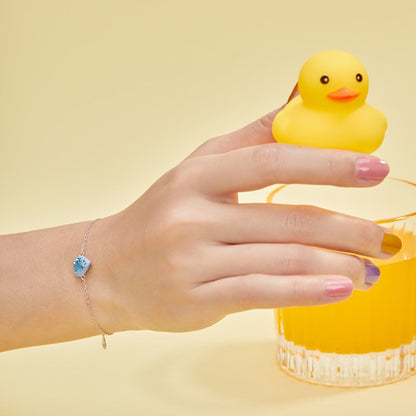 [Lora-Jewelry] Bracelet romantique scintillant en forme de cœur pour amoureux