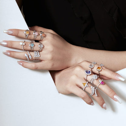 [Lora-Jewelry] Bague unique en forme de serpent vif pour le quotidien
