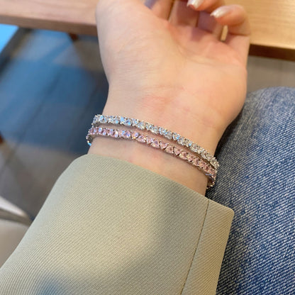 [Lora-Jewelry] Bracelet romantique éblouissant en forme de cœur pour amoureux