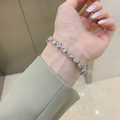 [Lora-Jewelry]ユニークで美しいマルチカットのデイリーブレスレット