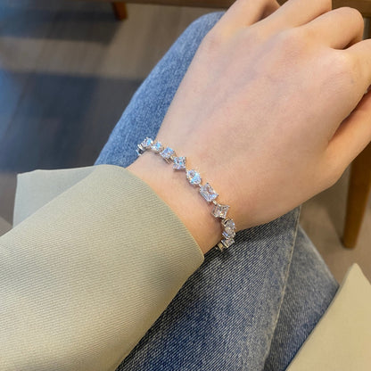 [Lora-Jewelry]ユニークで美しいマルチカットのデイリーブレスレット