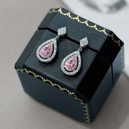 [Lora-Jewelry] Boucles d'oreilles de banquet en forme de goutte d'eau délicates et ornées