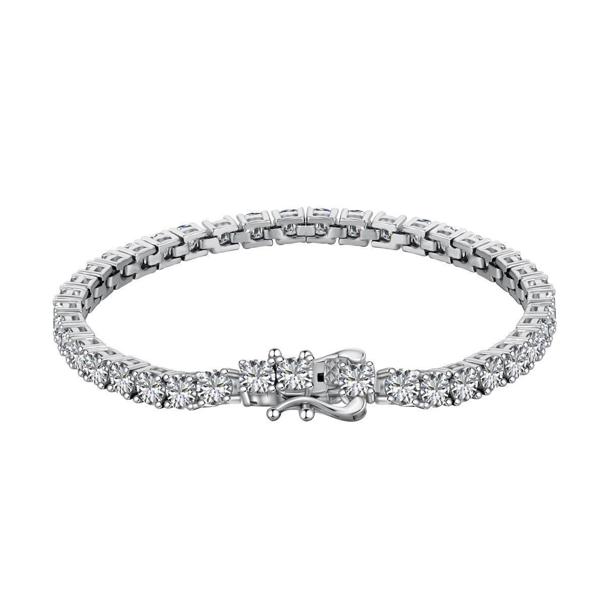 [Lora-Jewelry] Bracelet tennis luxueux orné de pierres rondes