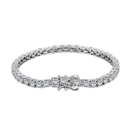 [Lora-Jewelry] Bracelet tennis luxueux orné de pierres rondes