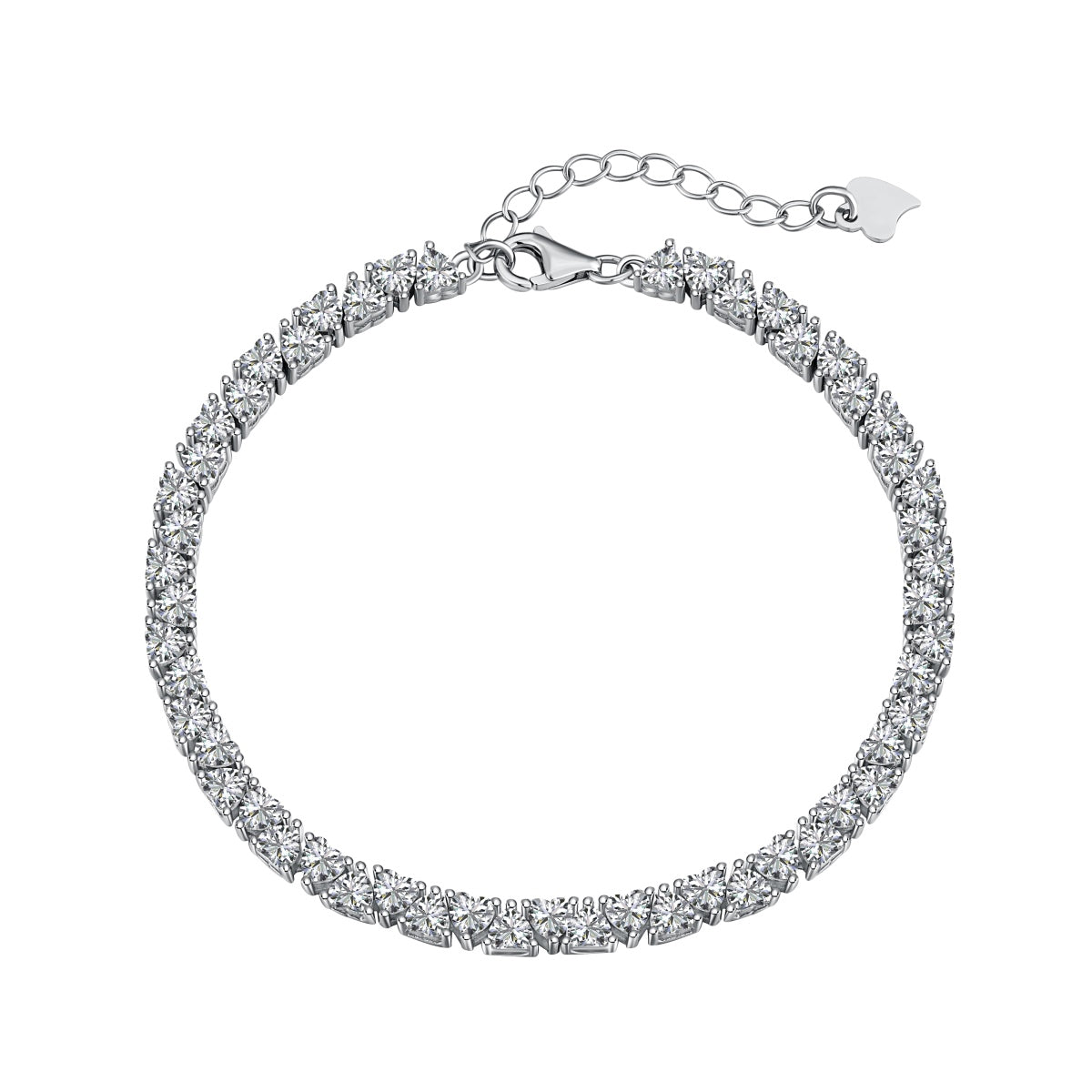 [Lora-Jewelry] Bracelet romantique éblouissant en forme de cœur pour amoureux