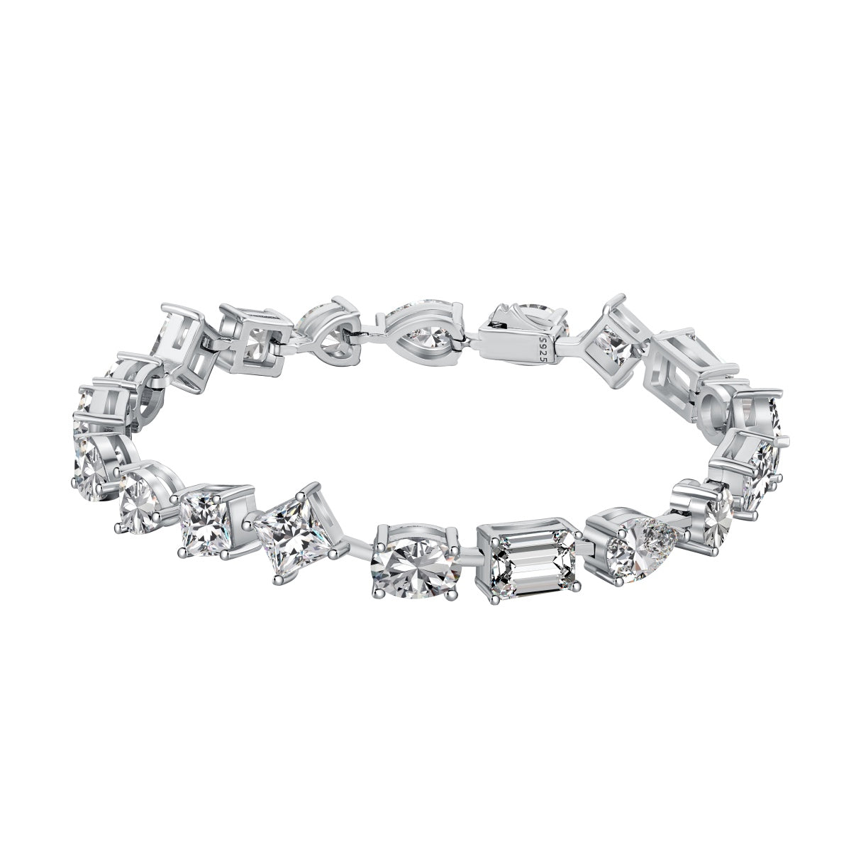 [Lora-Jewelry]ユニークで美しいマルチカットのデイリーブレスレット