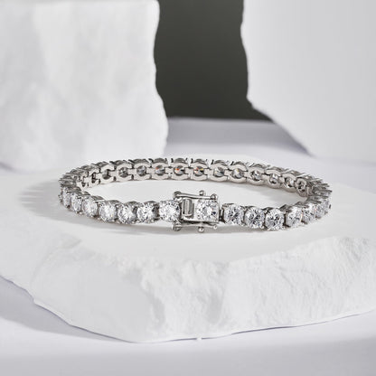 [Lora-Jewelry]華やかな輝きのラウンドカットウェディングブレスレット