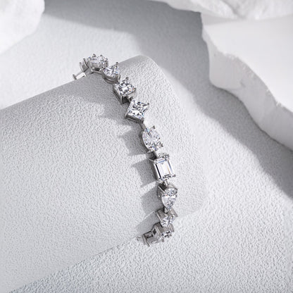[Lora-Jewelry]ユニークで美しいマルチカットのデイリーブレスレット