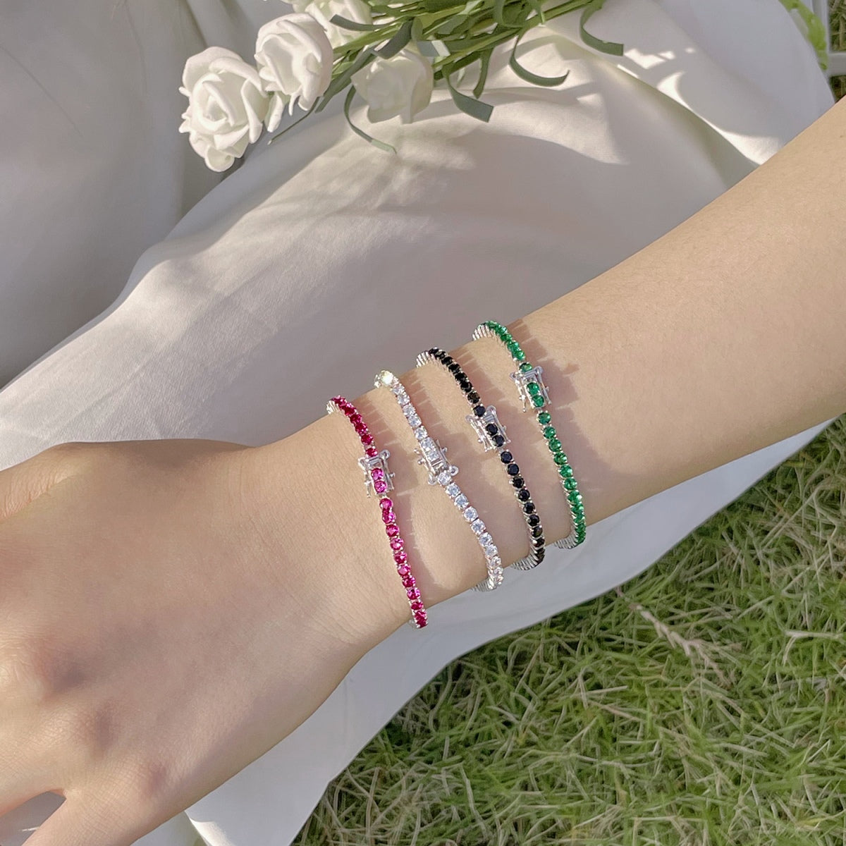 [Lora-Jewelry] Bracelet de fête rond coloré et éclatant