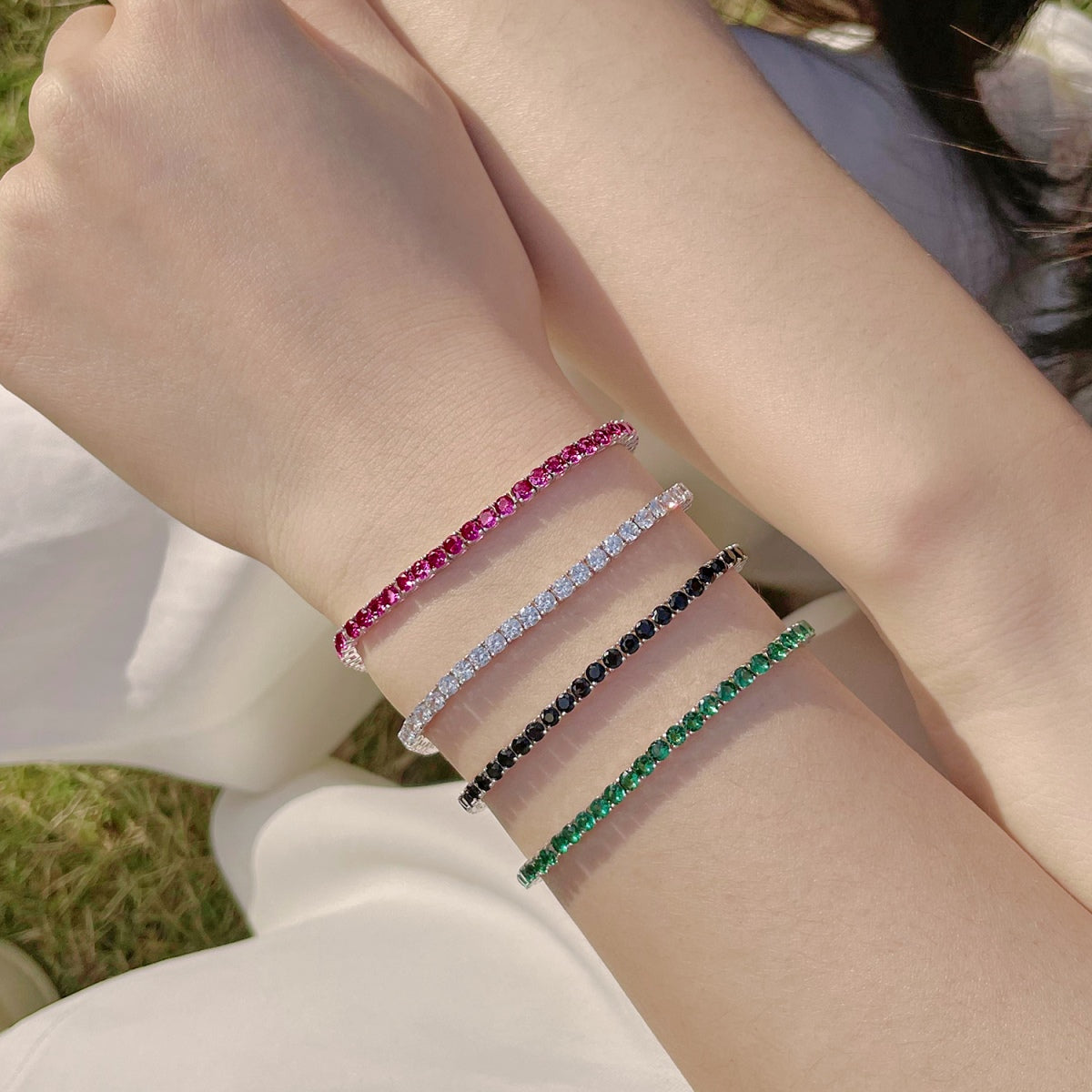 [Lora-Jewelry] Bracelet de fête rond coloré et éclatant