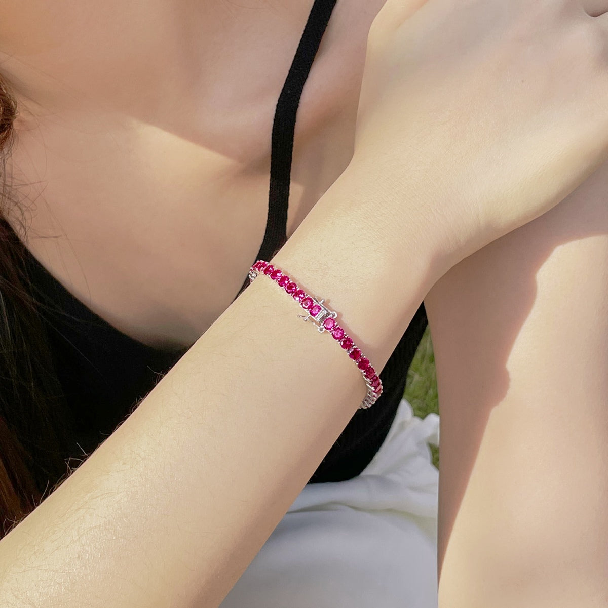 [Lora-Jewelry] Bracelet de fête rond coloré et éclatant
