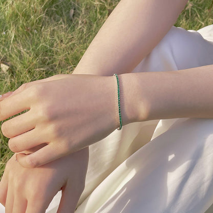 [Lora-Jewelry]Radiant Colorful Round Cut Party Bracelet