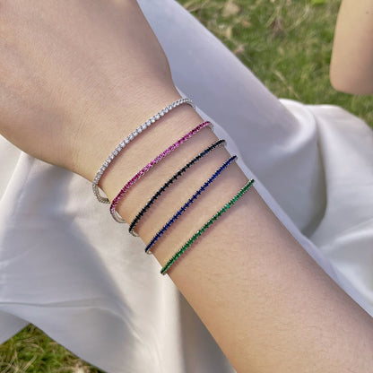 [Lora-Jewelry]Radiant Colorful Round Cut Party Bracelet