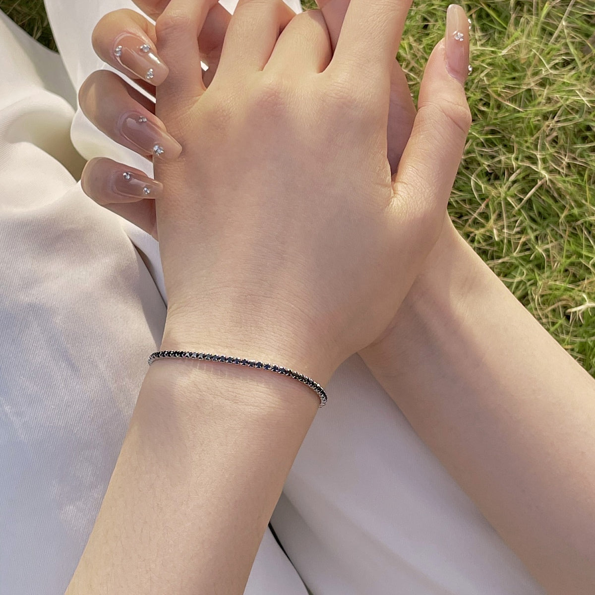 [Lora-Jewelry]Radiant Colorful Round Cut Party Bracelet