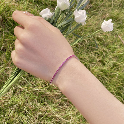 [Lora-Jewelry]Radiant Colorful Round Cut Party Bracelet