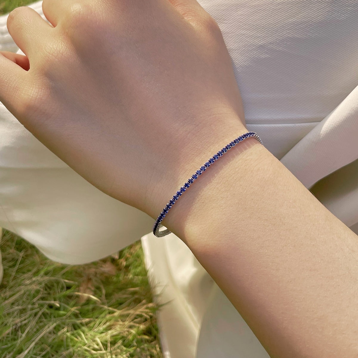 [Lora-Jewelry]Radiant Colorful Round Cut Party Bracelet