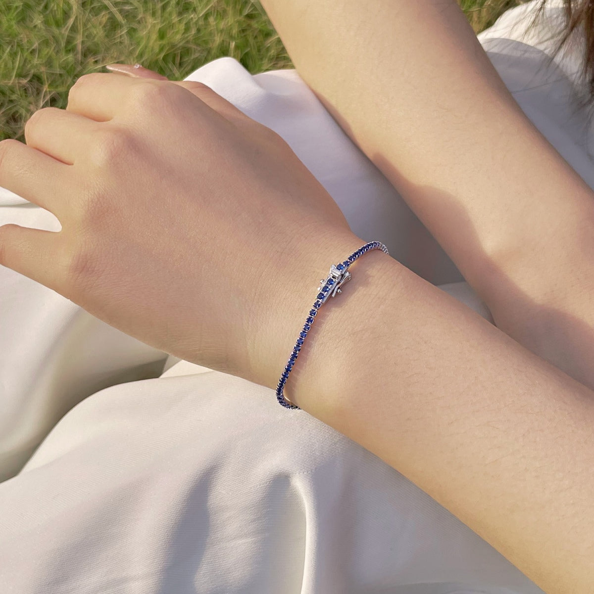 [Lora-Jewelry]Radiant Colorful Round Cut Party Bracelet