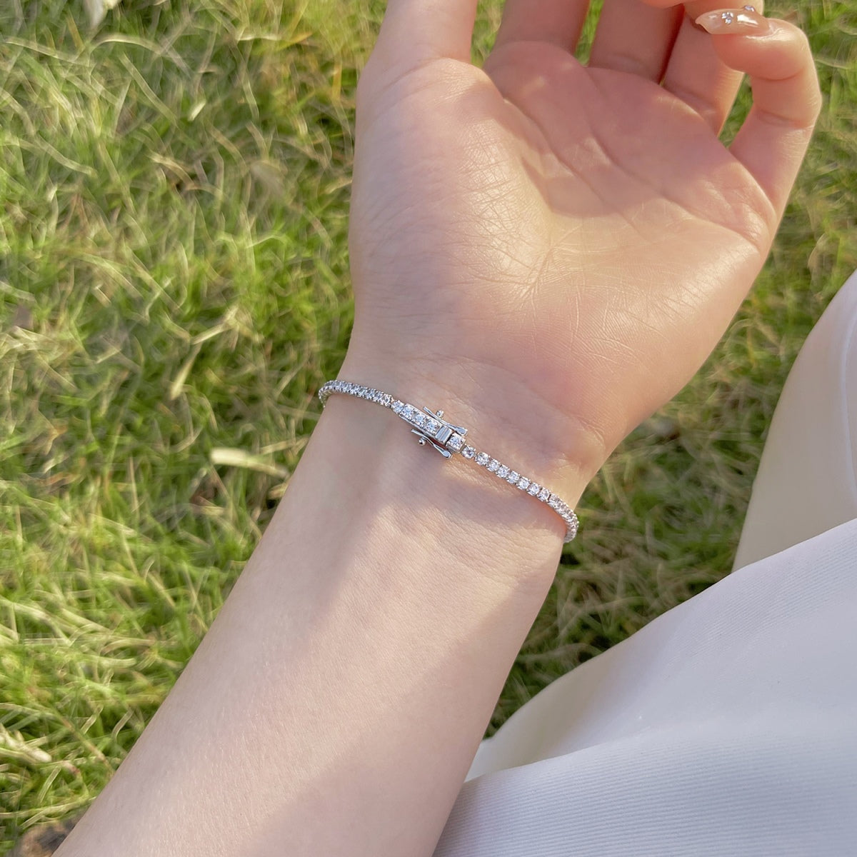 [Lora-Jewelry]Radiant Colorful Round Cut Party Bracelet