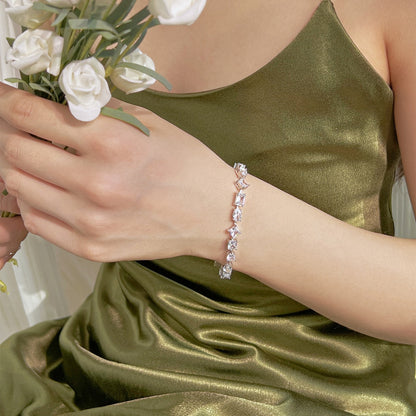 [Lora-Jewelry]ユニークで美しいマルチカットのデイリーブレスレット