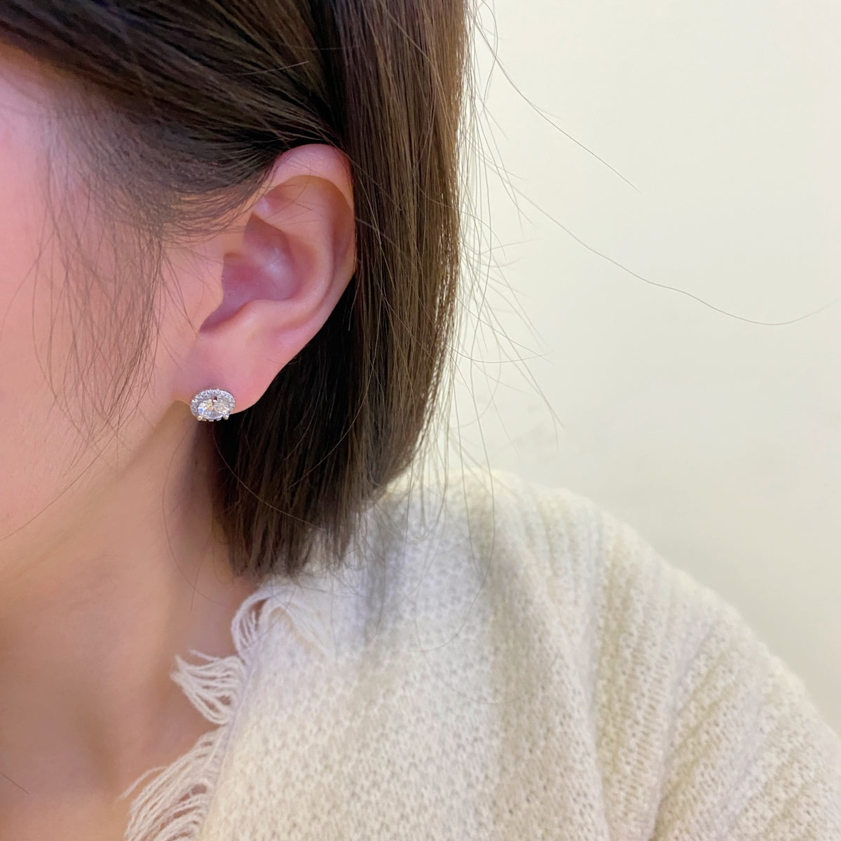 [Lora-Jewelry] Boucles d'oreilles classiques princesse rondes