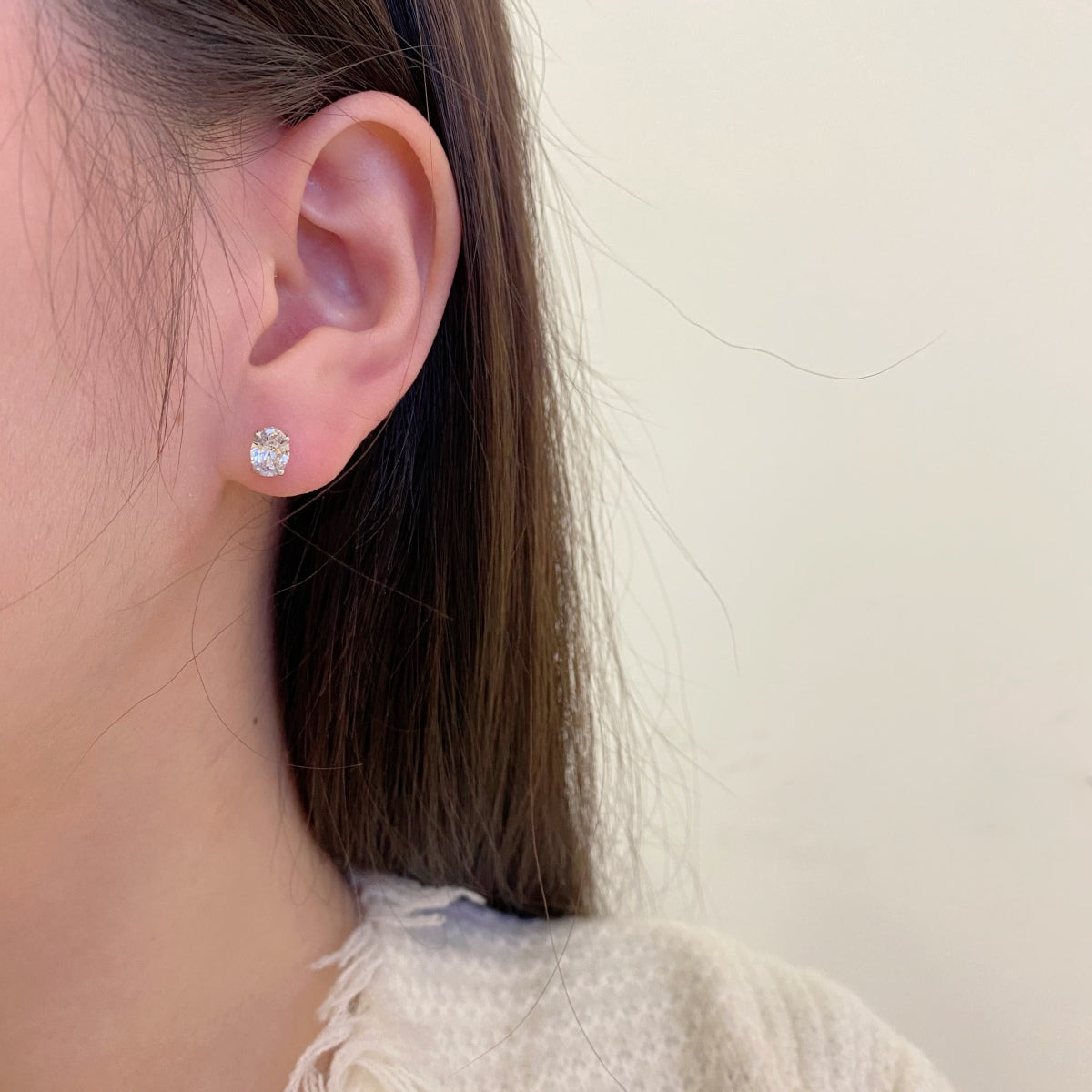 [Lora-Jewelry] Boucles d'oreilles ovales classiques, dignes et élégantes