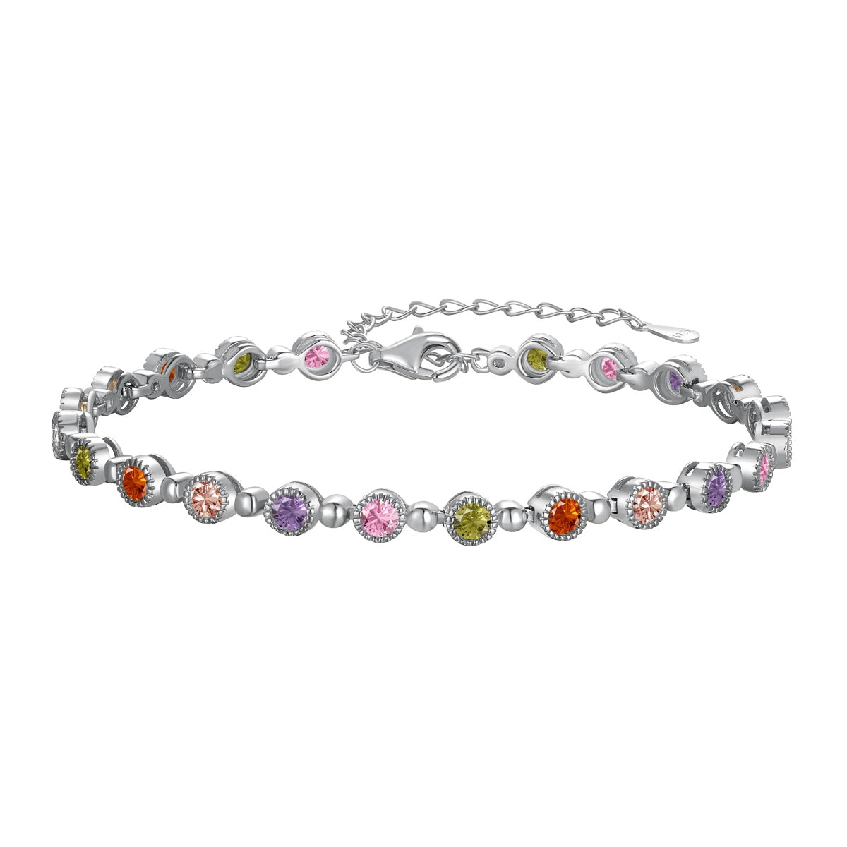 [Lora-Jewelry] Bracelet de fête scintillant et exquis à coupe ronde
