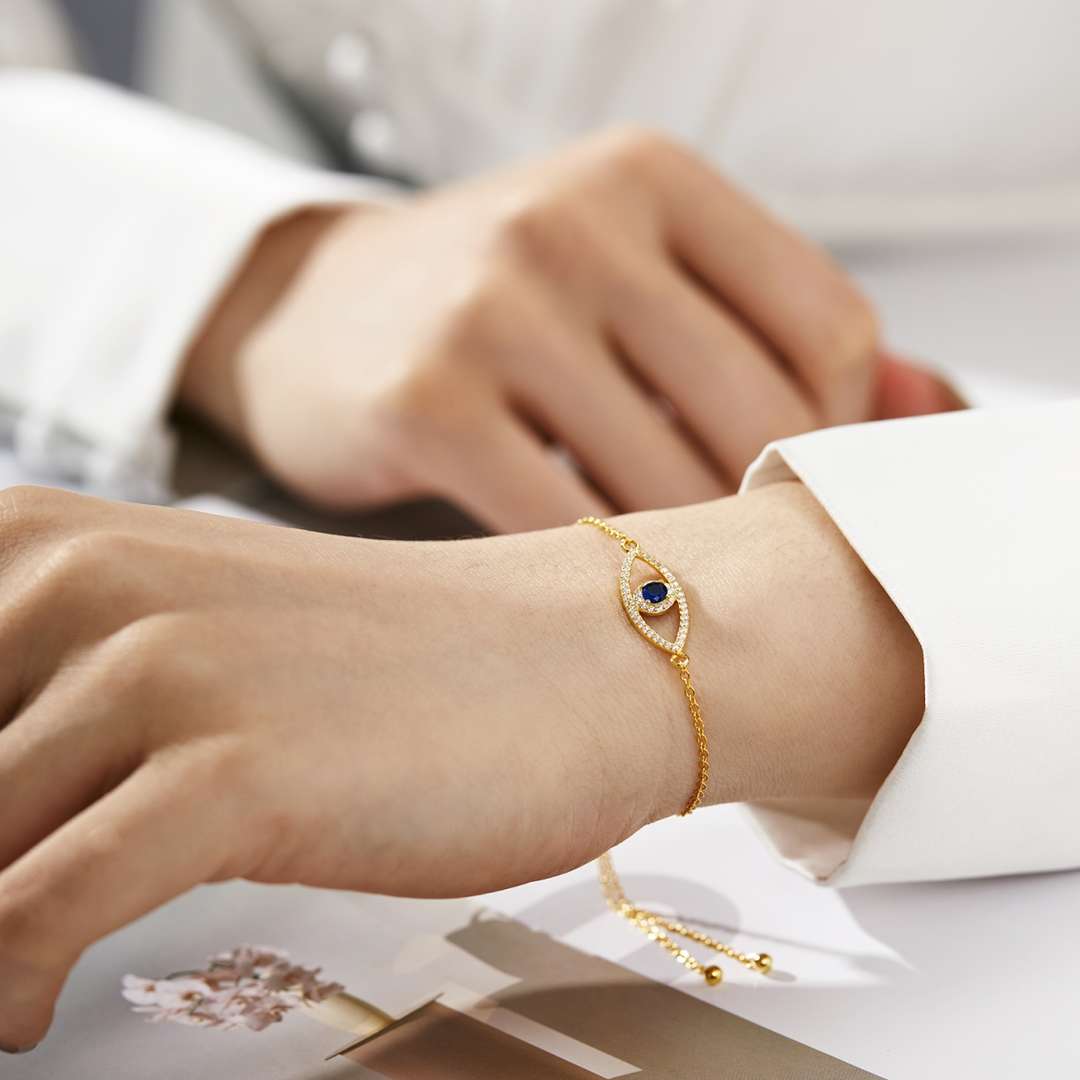 [Lora-Jewelry] Bracelet creux œil du diable
