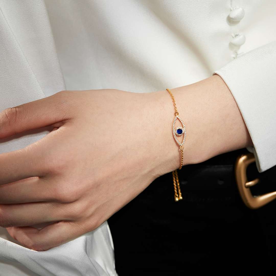 [Lora-Jewelry] Bracelet creux œil du diable