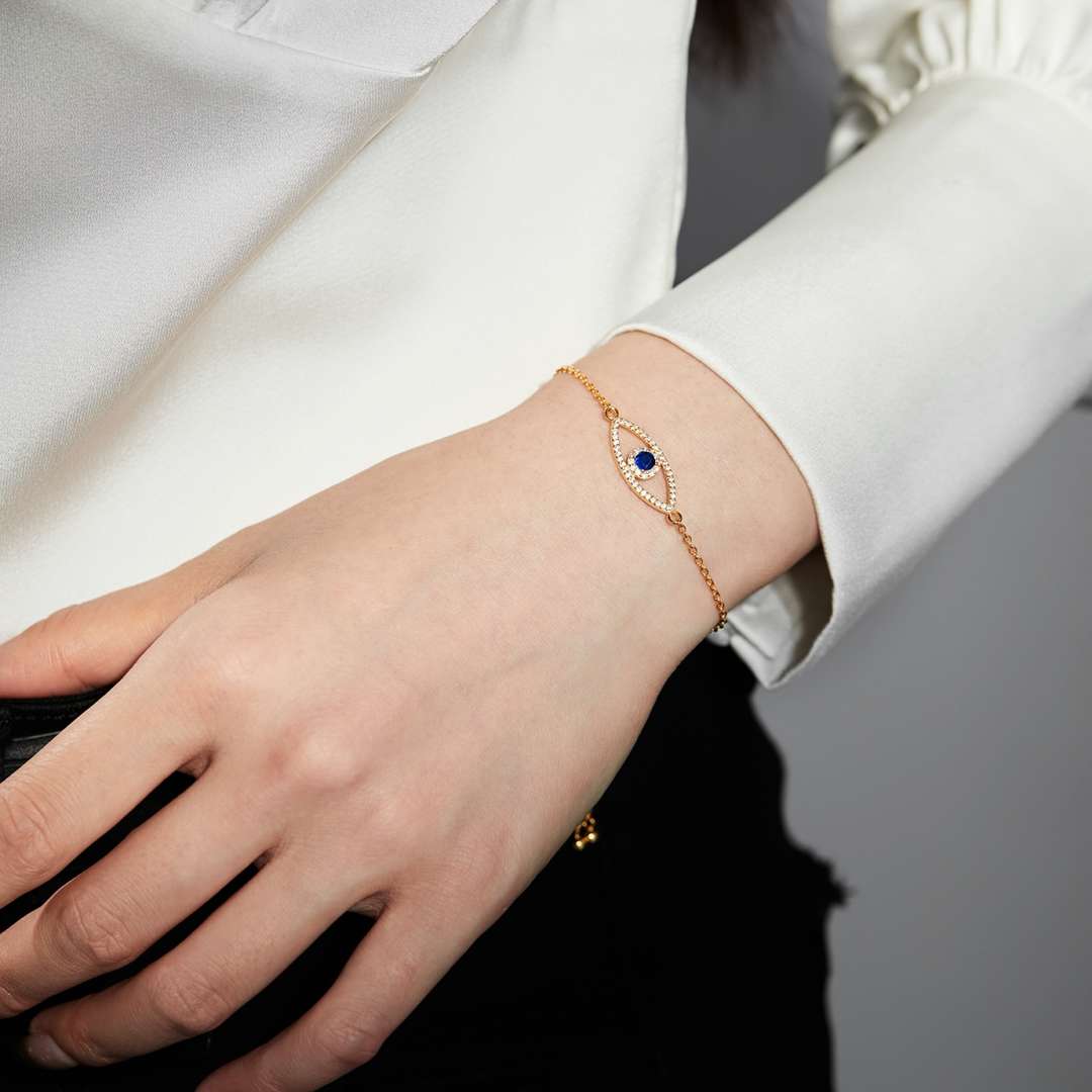 [Lora-Jewelry] Bracelet creux œil du diable