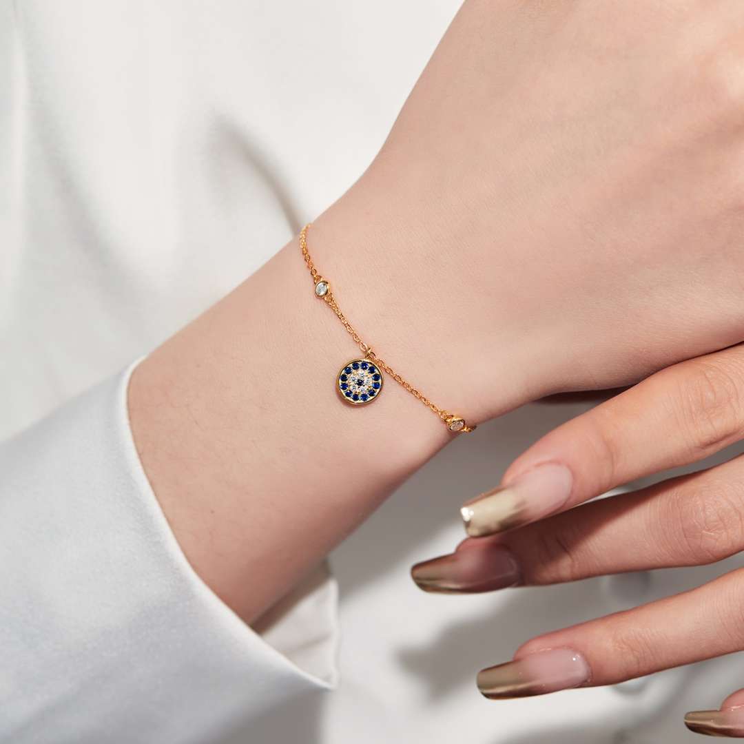 [Lora-Jewelry] Bracelet rond œil du diable
