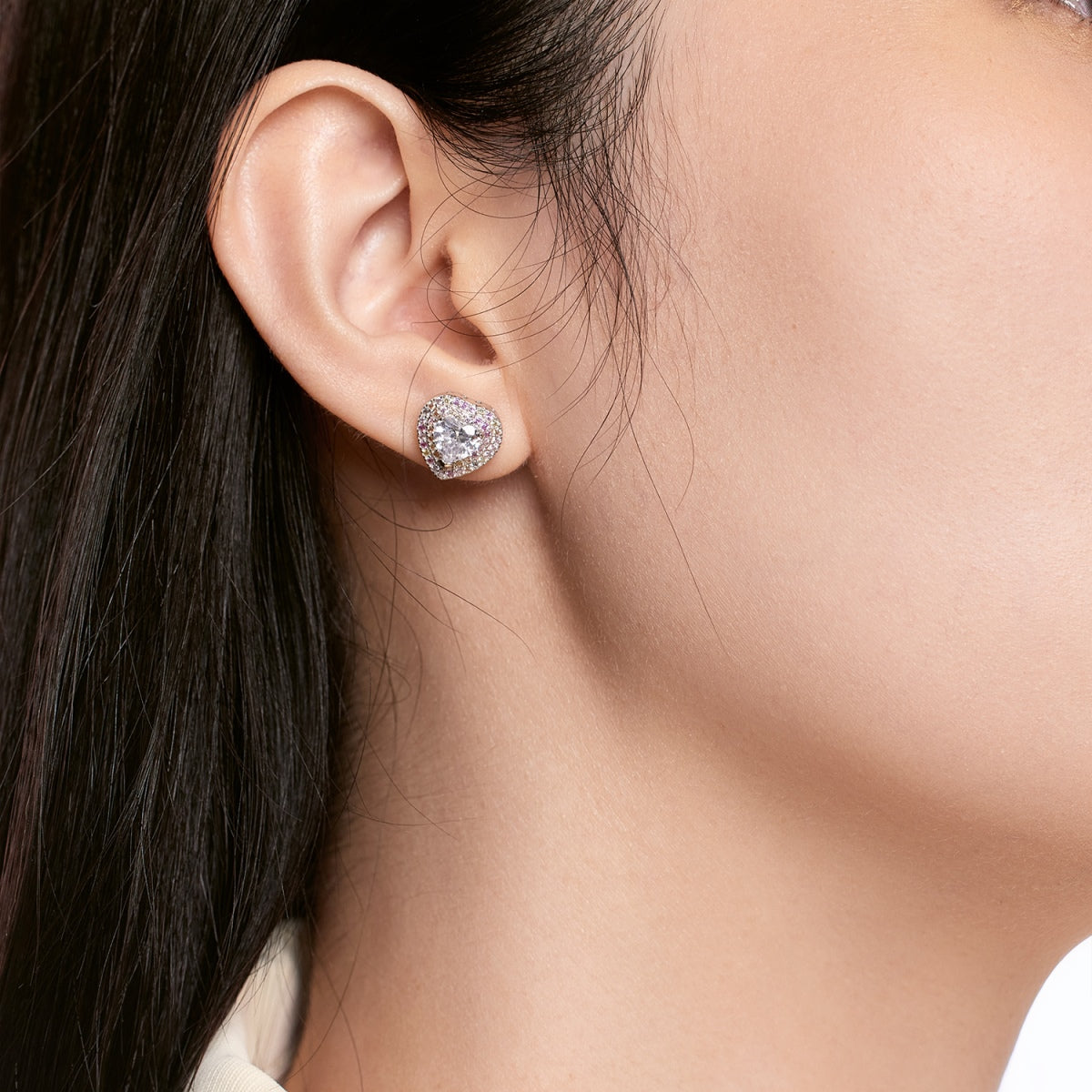 [Lora-Jewelry] Boucles d'oreilles éblouissantes en forme de cœur