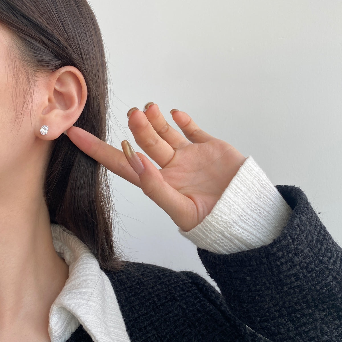 [Lora-Jewelry] Boucles d'oreilles ovales classiques, dignes et élégantes